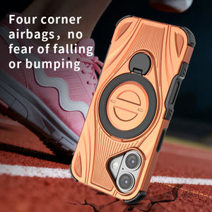 Funda Trasera de Lujo Personalizada de Diseño Nuevo 2026, Resistente a Impactos, con Anillo de Aleación Giratorio de 360 Grados para Carga Inalámbrica para <span class=keywords><strong>iPhone</strong></span> 16 - Product Image 3