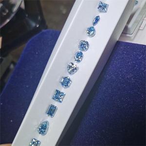 최고의 생산 보석 하이 퀄리티 색상 블루 그라 모이사나이트 다이아몬드 보석 외계인 컷 모이사나이트 - Product Image 1