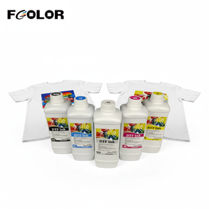 <span class=keywords><strong>Inchiostro</strong></span> DTF CMYK Bianco di Alta Qualità FCOLOR 1000ml per Stampanti DTF XP600 I3200 I1600 L18050, <span class=keywords><strong>Inchiostro</strong></span> Pigmentato per Trasferimento a Caldo su Magliette - Product Image 1