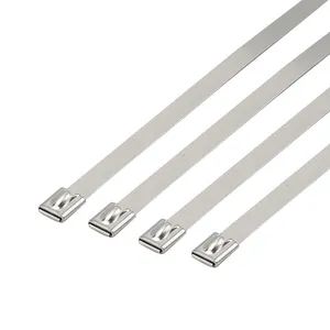 Manufacturer supplies self-locking zip ties high temperature resistant banding strap stainless steel cable ties