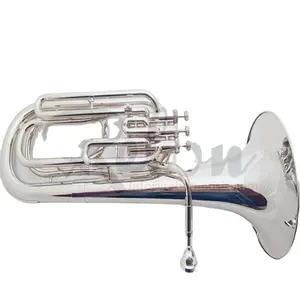 Weifang Rebon B key níquel plata Baritone tuba con funda blanda