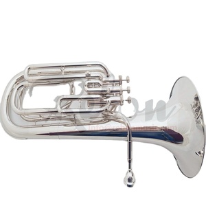 Weifang Rebon <span class=keywords><strong>Tuba</strong></span> Baritono in Si♭ in Alpacca con Custodia Morbida - Product Image 1