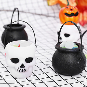 Mini Halloween Bonbons Seau Pot Sorcière Squelette <span class=keywords><strong>Chaudron</strong></span> Titulaire Jar Trick or Treat Halloween Party Décoration Props Enfants <span class=keywords><strong>Jouet</strong></span> - Product Image 5