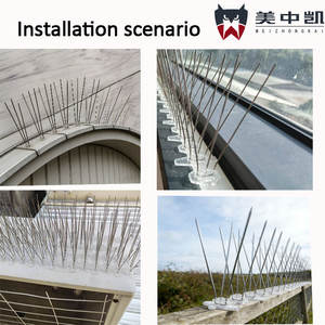 4CM Wide <strong>Bird</strong> Deterrent <strong>Spikes</strong>, Anti-Pigeon Perching, Prevent <strong>Birds</strong> From Nesting, Suitable <strong>for</strong> Windowsills, Balconies, <strong>Roofs</strong> - Product Image 4
