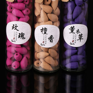 Cônes d'encens à reflux de poudre de bois en bouteille à plusieurs parfums - Product Image 6