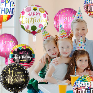 Happy Birthday Foil <b>Balloons</b> 18 Inch Helium Floating Mylar Inflatable <b>Balloons</b> Birthday Party Decorations Supplies - Product Image 4