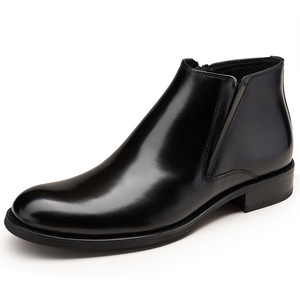 Zapatos Oxford de Vestir para Hombre, Estilo Británico Vintage, Cuero Charol Brillante, Punta Cuadrada Tallada, Zapatos Formales con Aumento de Altura para Boda - Product Image 3