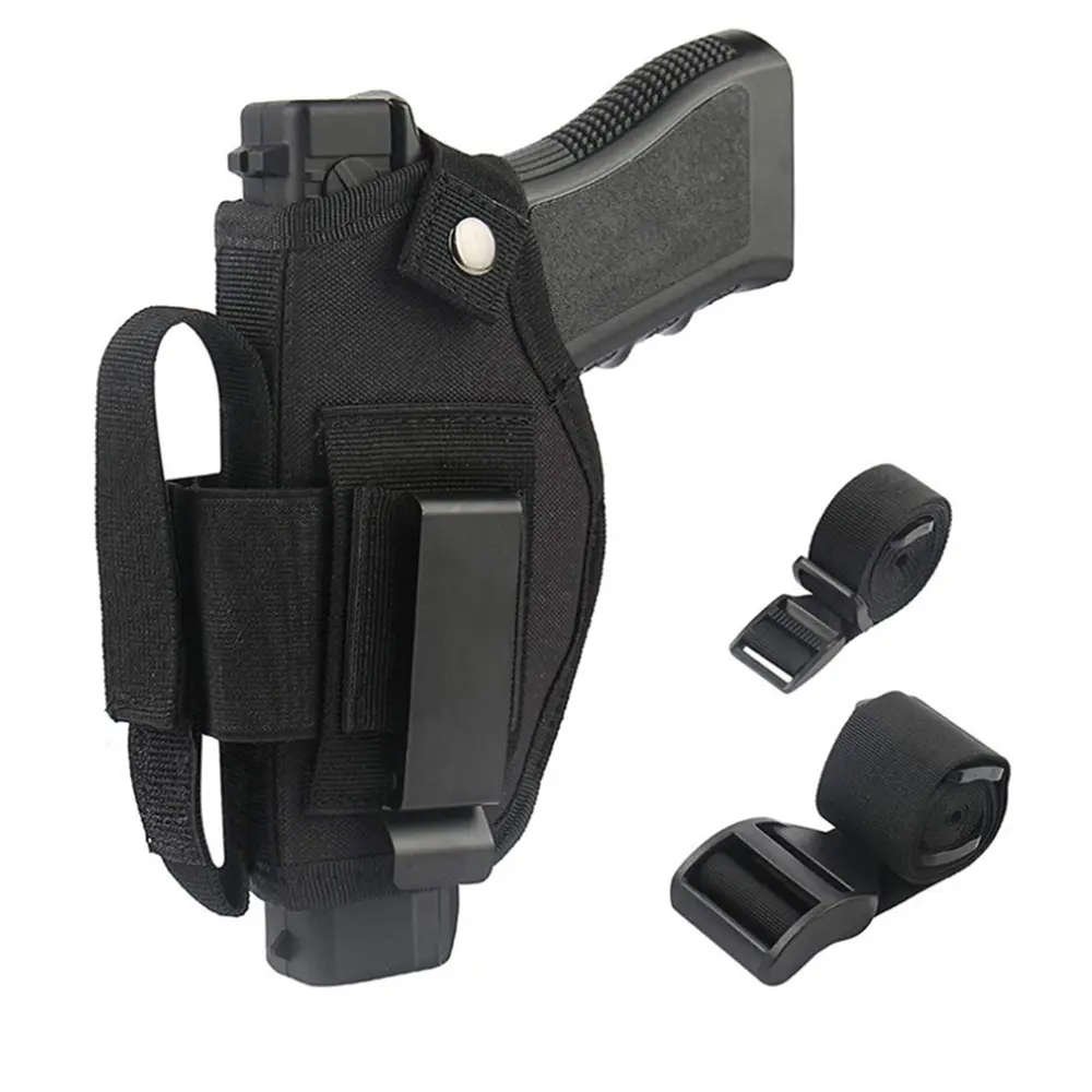 Tactische Verborgen Pistool Carry Holster Iwb Owb Auto Taille Riem Pistool Holster Met <span class=keywords><strong>2</strong></span> Band Mounts