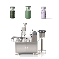 Machine de remplissage automatique électrique de poudre pour flacons de soins de santé, équipement de micro-remplissage et de scellage de poudre lyophilisée pour bouteilles en verre avec PLC