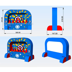 Bola flotante carrera carnaval juego inflable tiro deportes para niños objetivos flotantes juego <span class=keywords><strong>de</strong></span> tiro objetivo inflable Shootout - Product Image 4
