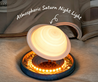 Lampe Saturne Lévitation Maglev Imprimée en 3D, Ornement Décoratif pour la Maison, Veilleuse, Décoration Technologique, Cadeau pour la Saint-Valentin Chinoise