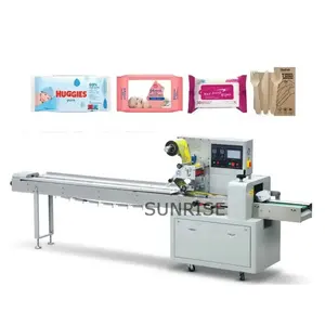 flow pack packing Cookies package Chocolate Corn bars horizontal film sealing wrapper packaging machinery Cereal bars pack