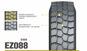 ยางรถบรรทุก EZ088 13R22.5 11.00R20 12.00R20 มีจำหน่ายสำหรับการขนส่งทางไกล - Product Image 2