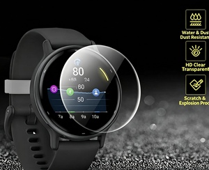 Película Protectora de Pantalla 3D Curva Compatible con el Reloj Inteligente <span class=keywords><strong>Garmin</strong></span> <span class=keywords><strong>Vivoactive</strong></span> 5, Protector de Pantalla de Hidrogel para <span class=keywords><strong>Garmin</strong></span> Active 6 - Product Image 5