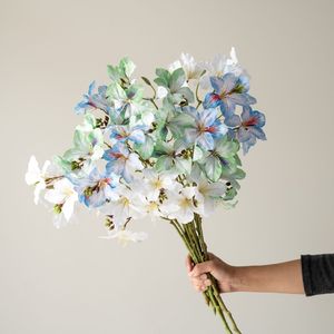 Flores Artificiales de Bauhinia, Decoración de Boda de Seda, Impresión 3D Hecha a Mano, Arreglo para Interiores y Exteriores - Product Image 4