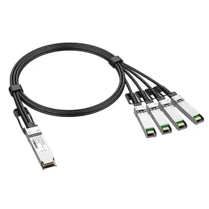 Qsfp-4sfp10g-1m Passive 40g Qsfp+to 4*sfp+ 4x10gsfp+ Breakout Twinax Dac 1m 30awg Direct Attached Cable