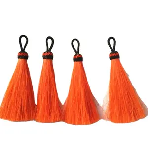 ธรรมชาติสีดำสีขาวสีน้ำตาลสีเทา5-15ซม.ม้า Tassels และพวงกุญแจทำจากม้าสำหรับขาย