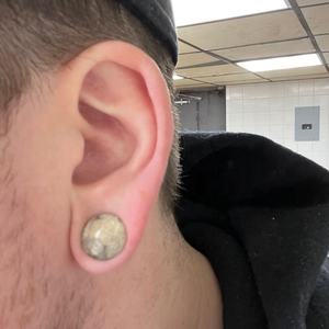 कोरल बेज जेड डबल फ्लैारेड कॉन्टेक्स पत्थर ठोस कान प्लग एक्सपेंंडर 18 pcs/सेट 2g-<span class=keywords><strong>1</strong></span> गेज बॉडी को शादी के लिए गहने - Product Image 5