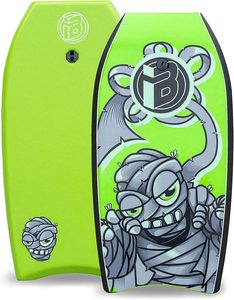 IBOARD Planche de surf unisexe <span class=keywords><strong>Bodyboard</strong></span> légère avec laisse EPS Core Premium et dragonne Logo personnalisable pour les sports nautiques - Product Image 1