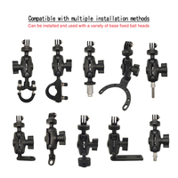 Adaptateur de conversion pour caméra d'action, support de trépied, fixation griffe porte-accessoire pour GoPro, adaptateur 1/4''-20 pour articulation à rotule