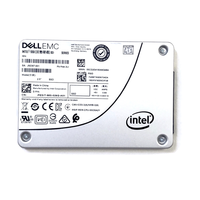 960G Internal 6Gbps 512e 2.5inch SATA Enterprise SSD Intel HotSwap for Server Workstation