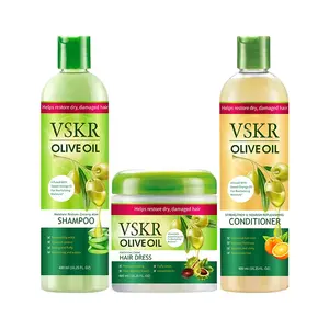 Professional Manufacture Deep Cleansing Natural Olive Oil Shampoo Hair Care Set Repair Nourish