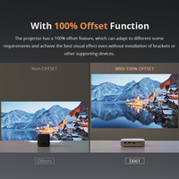 Proyector de Video Hotack D061 Mini, Proyector de Bolsillo Inteligente con Android TV, Proyector HD para Cine en Casa