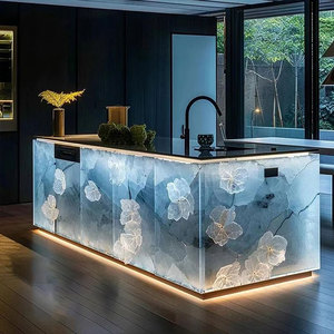 Meja Resin Batu Giok Buatan Terbaru untuk Meja Dapur atau Meja Hotel & Meja Rias - Product Image 3