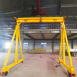 Remote Control portabel Pulley Track <span class=keywords><strong>Mini</strong></span> Gantry Crane aluminium Alloy portabel 3 Ton kecil tunggal Girder Gantry Crane - Product Image 4