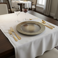 Assiettes de présentation en plastique PP de 13 pouces de haute qualité, motif personnalisé, luxe, durables, réutilisables pour mariages, anniversaires, hôtels, fêtes et événements