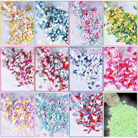 Tranches de polymère 3D résine mélangée argile colorée arrose bonbons sucre doux, pour faire Slime Nail Art coque de téléphone bricolage artisanat