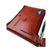Carpeta de Cuero PU A4 Premium con Cierre, Logotipo Personalizado, Carga Inalámbrica, Opciones Multicolor, Sublimación, Impresión Digital UV para Documentos