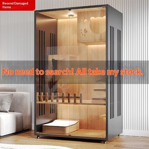 Casa para Gatos Moderna de Madera Maciza, Gabinete para Mascotas, Jaula para Gatos, Transpirable, Impermeable, Cálida, Casa para Gatos de Interior para Todas las Estaciones - Product Image 3