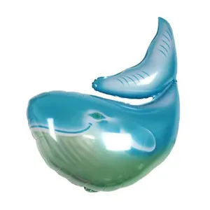 Großhandel Cartoon Marine Organismus Folie Luftballons Hai Oktopus Delphin Ballon Spielzeug für Kinder Geburtstags feier
