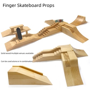 <span class=keywords><strong>Mini</strong></span> créatif bois d'érable bout des doigts planche de sport <span class=keywords><strong>rampe</strong></span> roman enfants fête planche à roulettes accessoires - Product Image 2