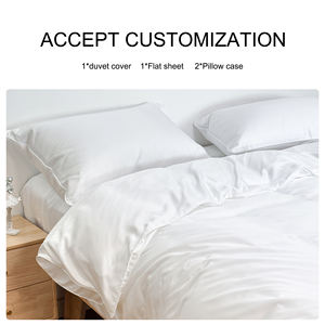 Refroidissement <span class=keywords><strong>Bio</strong></span> Enzyme Desizing Tencel 400T Ensemble de literie pour dormeur chaud Hypoallergénique Écologique Lyocell Housse de couette Ensemble de draps - Product Image 4