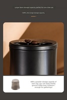 Moulin à café électrique portable Aikelong Mini en plastique - Capacité 50g, logo personnalisable, multi-usages pour la maison, l'extérieur, le café, garantie 1 an