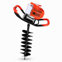 Tarière thermique portative 52 cm³ 2 temps à essence pour la plantation en verger, la clôture et le forage du sol avec des forets de 40-200 mm