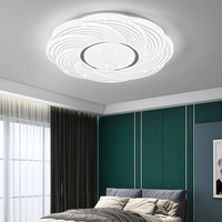 Vente en gros de luminaires de plafond LED ronds en acrylique, style moderne, pour la décoration intérieure, avec motif floral, pour la maison