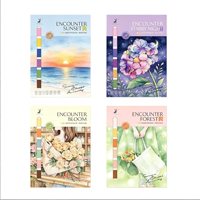 Livre de coloriage créatif personnalisé à l'aquarelle, reliure numérique parfaite, papier couché, options personnalisables pour la peinture graffiti