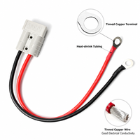 Kabel Rakitan Sambungan Cepat Baterai Custom 50A 120A 175A 350A 600V dengan Terminal O Ring untuk Forklift Listrik dan Solar Winch