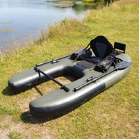 Bateau de pêche gonflable pour une personne, bateau pneumatique de pêche, flotteur gonflable pour la pêche