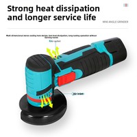 Meuleuse d'angle compacte sans balais 12V au lithium-ion pour la découpe et le meulage du métal, du bois, du plastique et de la pierre, multifonctionnelle et mini