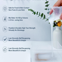 Silicone liquide translucide à durabilité faible 5 Shore A, durcissement au platine, super élastique, pour la fabrication de moules