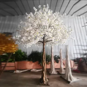 假植物制造室内婚桌装饰人造日本樱桃树