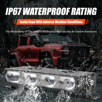 10W 20W 30W 40W Double Couleur LED Projecteur Grille Lumière avec Ventilateur de Refroidissement pour Voiture Camion SUV Moto ATV Offroad Conduite Lampe