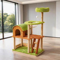 Arbre à chat de luxe Jungle Paradise 123 cm, tour à chat multi-niveaux, capsule spatiale, structure d'escalade pour chats d'intérieur