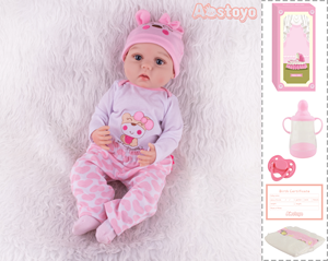 Realistici 55cm realistici realistici bambole rinate neonato morbido panno in <span class=keywords><strong>Silicone</strong></span> per il corpo del vero bambino in vinile giocattolo regalo di natale - Product Image 3