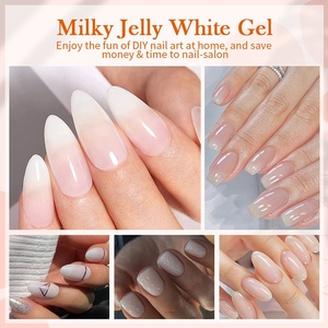 BORN PRETTY <strong>Nail</strong> Supplies Wholesale Japanese <strong>Korean</strong> Natural Style Toxic Free Sheer Milky White <strong>Jelly</strong> Gel <strong>Polish</strong> Color for <strong>Nails</strong> - Product Image 4