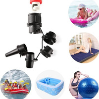Adaptateur de valve d'air DC-49SUP pour bateau gonflable et lit gonflable, pour paddleboard et kayak, en plastique et cuivre, avec tête de raccordement de 10 pieds